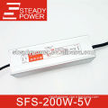 SFS-200W 5V 12V 24V 48V DC 200watt led driver waterproof power supply